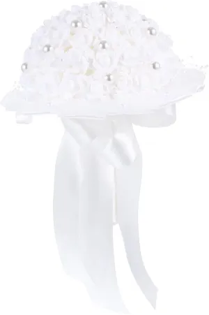 Handmade Bridal Wedding Bouquet Artificial Satin Flower Bouquet for Bride and Bridesmaid