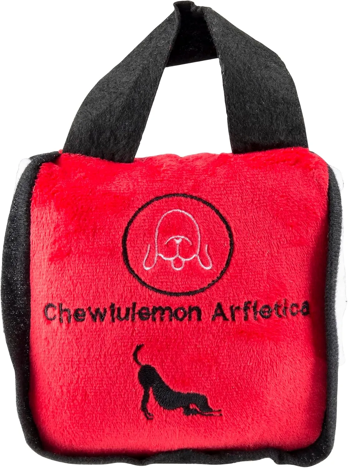Haute Diggity Dog Chewlulemon Tote, Plush Designer Dog Toys with Interactive Squeaker, Stimulating Pet Enrichment, Machine-Washable & Safe Materials for All Breeds, One Size