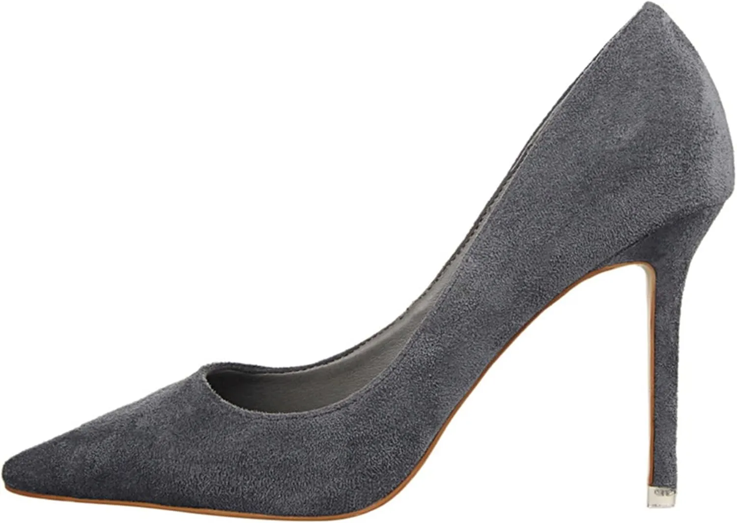 Hee grand Classic Pointed Toe Heels for Women Fashion Suede Stiletto Wedding Party Dress Shoes Office Pumps Lady High Heels