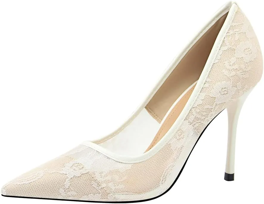 Hee grand Classic Pointed Toe Heels for Women Fashion Suede Stiletto Wedding Party Dress Shoes Office Pumps Lady High Heels