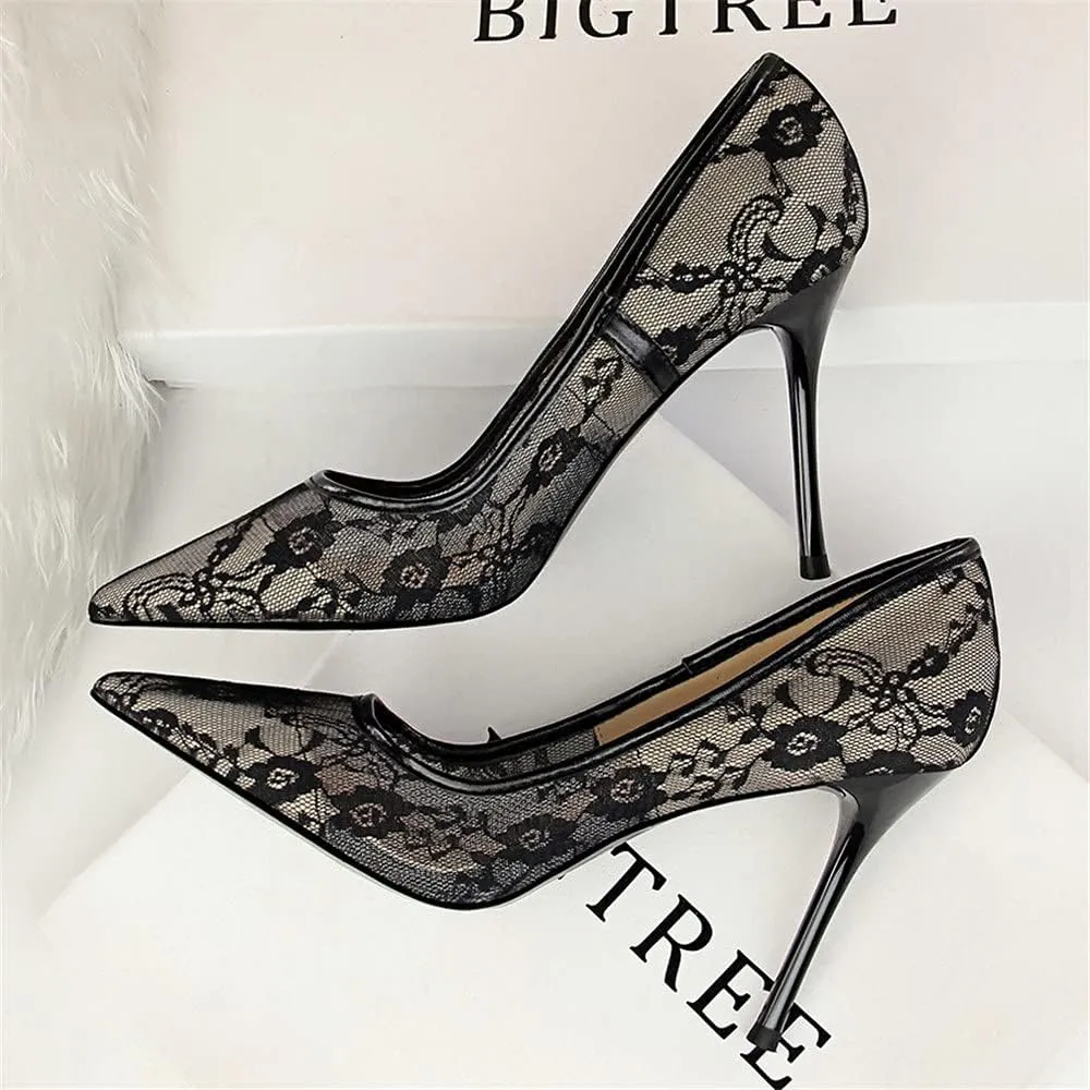 Hee grand Classic Pointed Toe Heels for Women Fashion Suede Stiletto Wedding Party Dress Shoes Office Pumps Lady High Heels