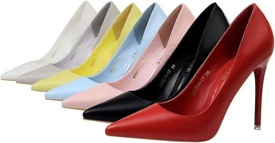 Hee grand Classic Pointed Toe Heels for Women Fashion Suede Stiletto Wedding Party Dress Shoes Office Pumps Lady High Heels