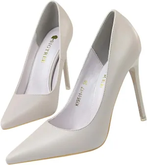 Hee grand Classic Pointed Toe Heels for Women Fashion Suede Stiletto Wedding Party Dress Shoes Office Pumps Lady High Heels