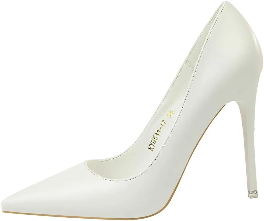Hee grand Classic Pointed Toe Heels for Women Fashion Suede Stiletto Wedding Party Dress Shoes Office Pumps Lady High Heels