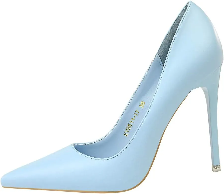 Hee grand Classic Pointed Toe Heels for Women Fashion Suede Stiletto Wedding Party Dress Shoes Office Pumps Lady High Heels