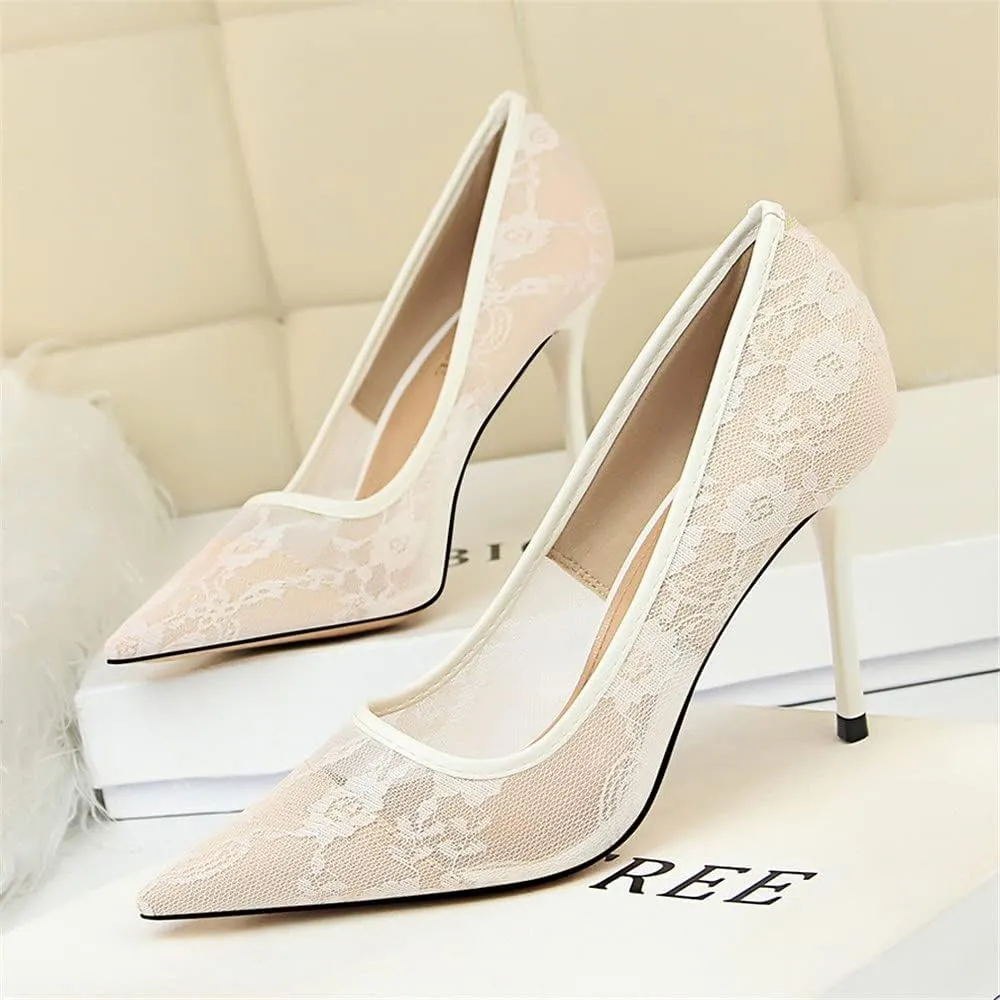 Hee grand Classic Pointed Toe Heels for Women Fashion Suede Stiletto Wedding Party Dress Shoes Office Pumps Lady High Heels