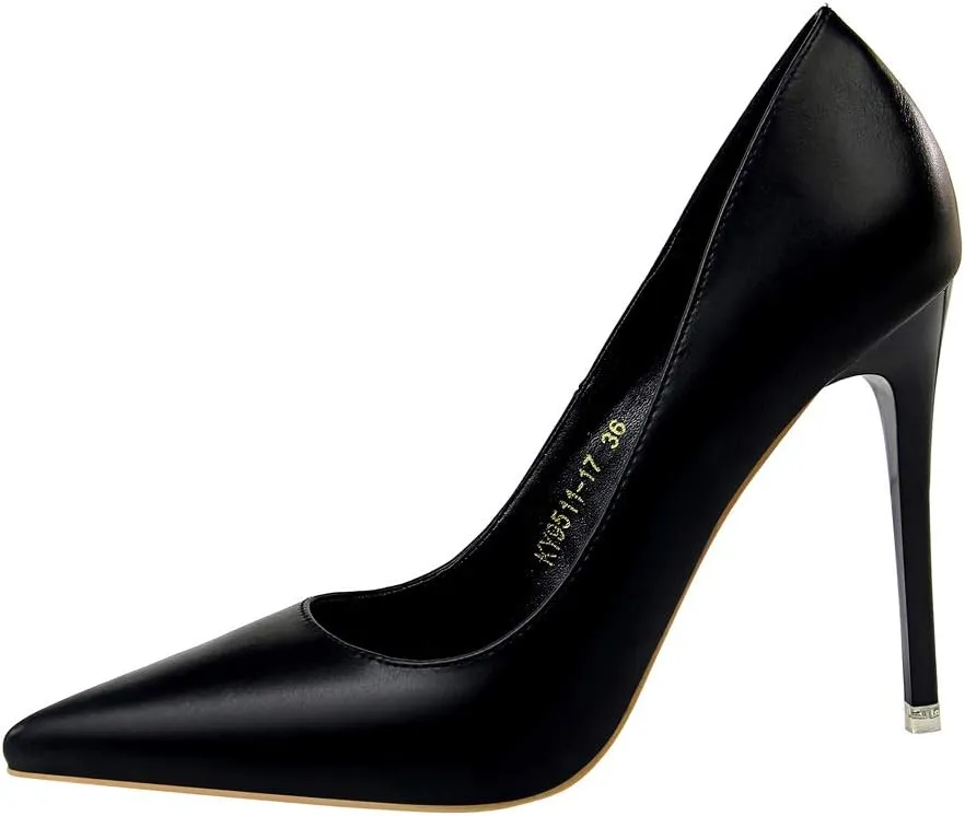 Hee grand Classic Pointed Toe Heels for Women Fashion Suede Stiletto Wedding Party Dress Shoes Office Pumps Lady High Heels