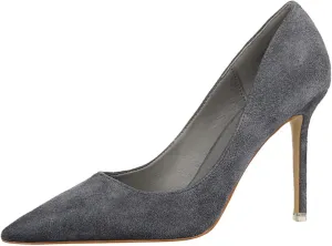 Hee grand Classic Pointed Toe Heels for Women Fashion Suede Stiletto Wedding Party Dress Shoes Office Pumps Lady High Heels