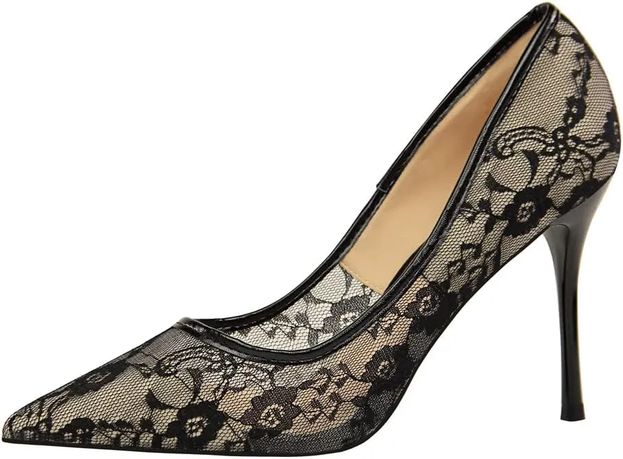Hee grand Classic Pointed Toe Heels for Women Fashion Suede Stiletto Wedding Party Dress Shoes Office Pumps Lady High Heels