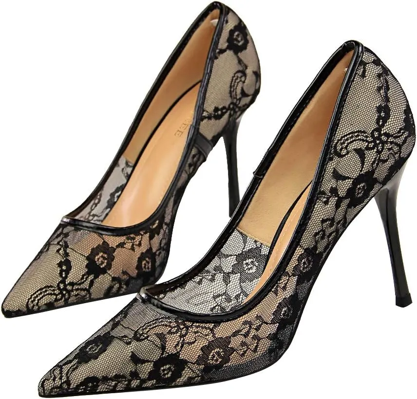 Hee grand Classic Pointed Toe Heels for Women Fashion Suede Stiletto Wedding Party Dress Shoes Office Pumps Lady High Heels