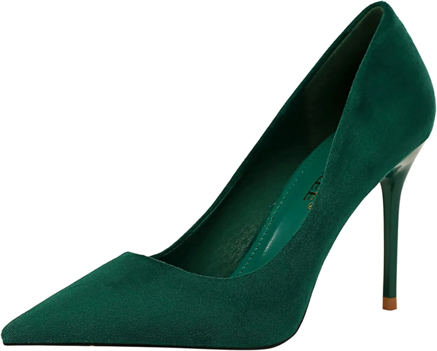 Hee grand Classic Pointed Toe Heels for Women Fashion Suede Stiletto Wedding Party Dress Shoes Office Pumps Lady High Heels
