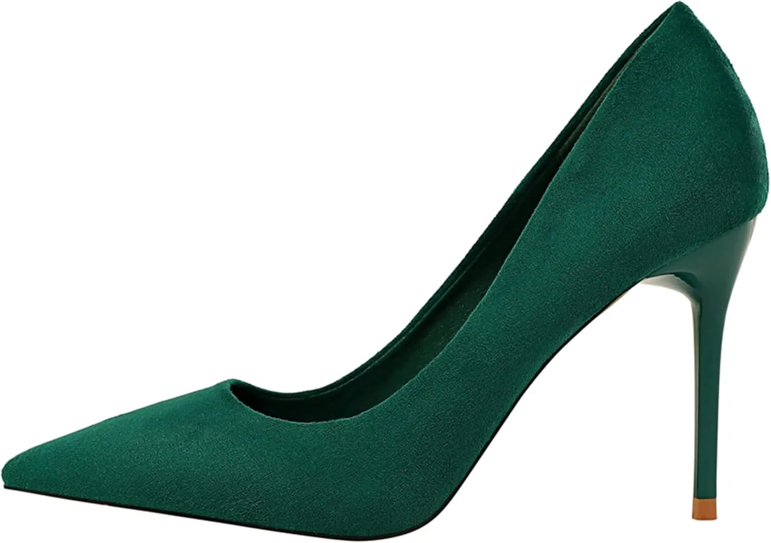 Hee grand Classic Pointed Toe Heels for Women Fashion Suede Stiletto Wedding Party Dress Shoes Office Pumps Lady High Heels