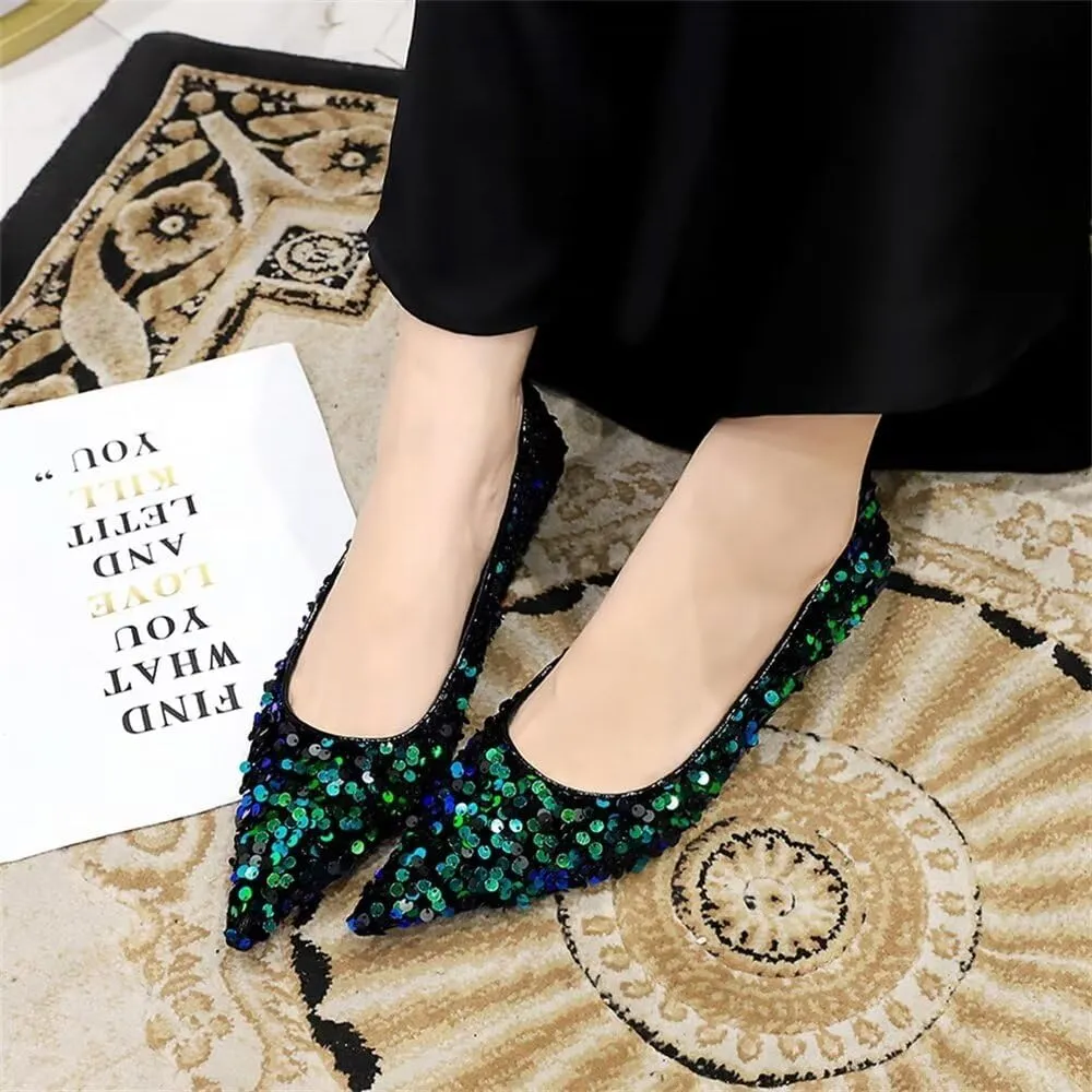 Hee grand Sequins Kitten Heel Sexy Pointed Toe Stilettos Bridal Sparkles Dress Shoes for Wedding Party