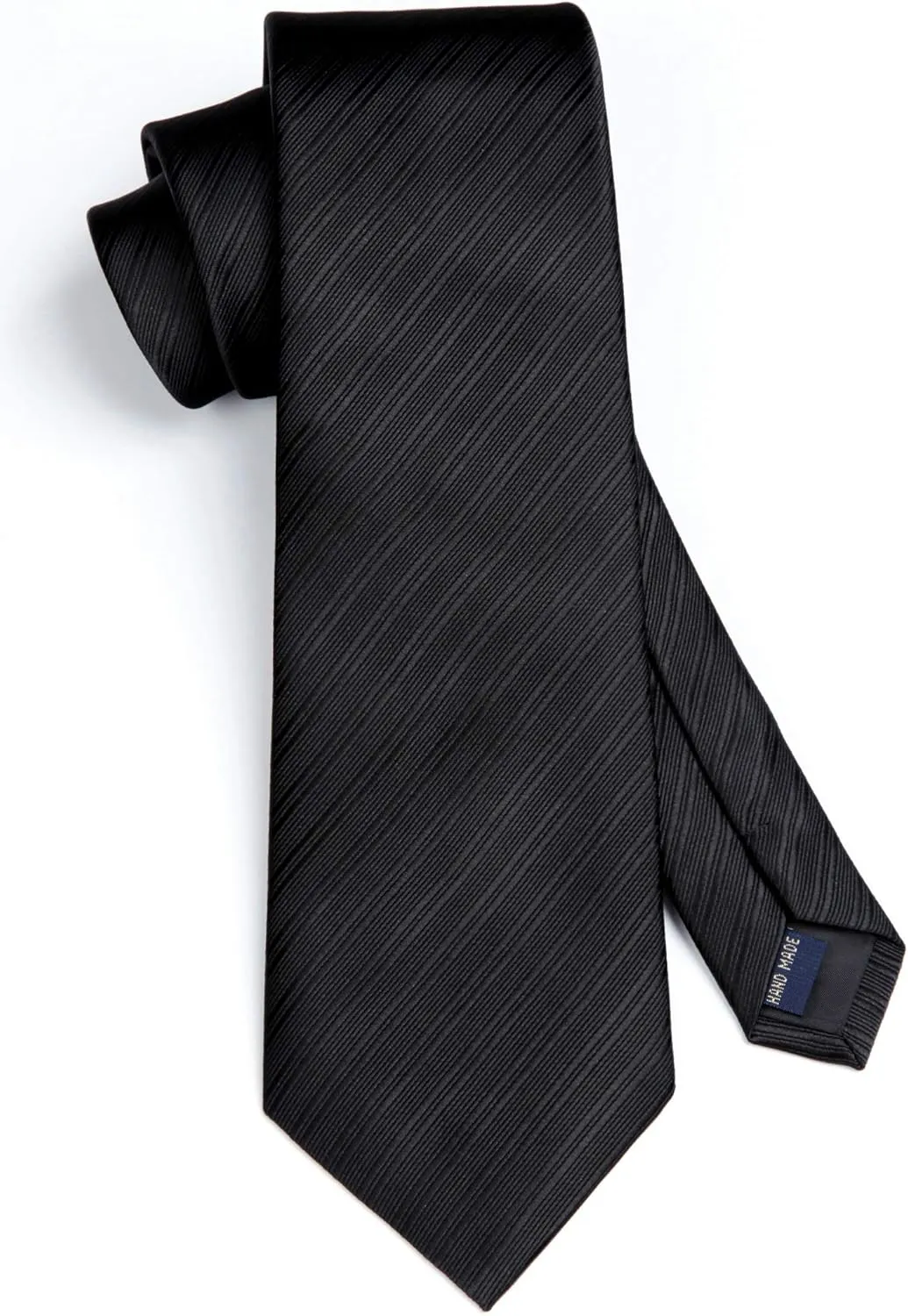 HISDERN Mens Ties Striped Ties for Men Formal Tie and Pocket Square Set Necktie for Wedding Business Graduation