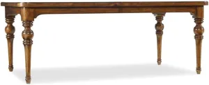 Hooker Furniture Tynecastle Extendable Dining Table in Medium Wood