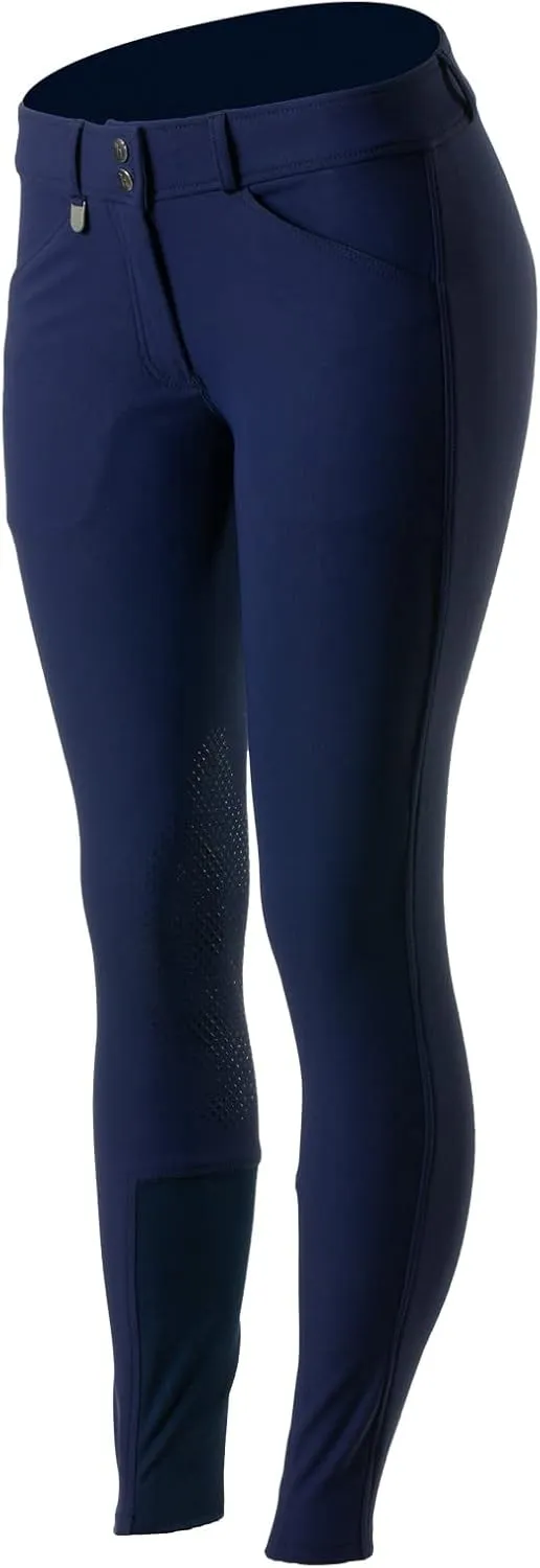 HORZE Grand Prix Womens Classic Silicone Knee Patch Equestrian Riding Breeches