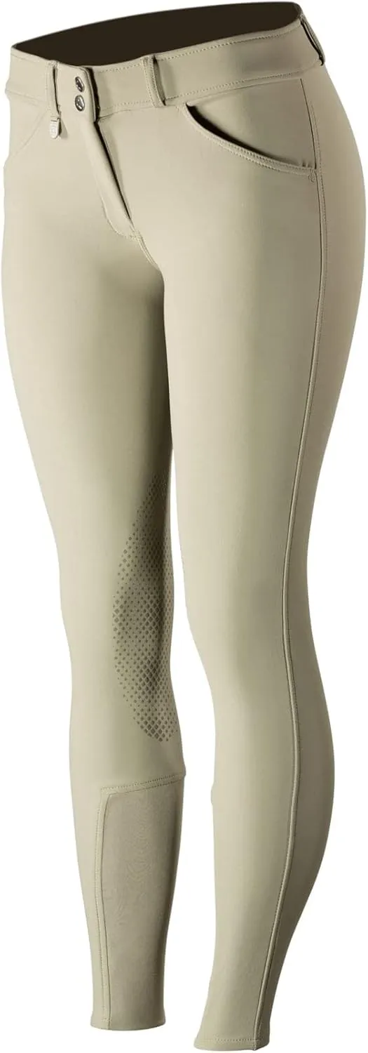 HORZE Grand Prix Womens Classic Silicone Knee Patch Equestrian Riding Breeches