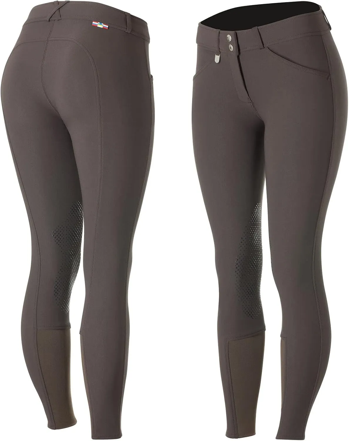 HORZE Grand Prix Womens Classic Silicone Knee Patch Equestrian Riding Breeches
