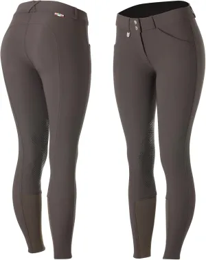 HORZE Grand Prix Womens Classic Silicone Knee Patch Equestrian Riding Breeches