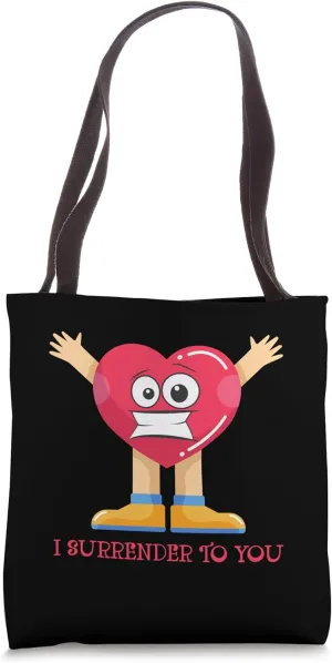 I Surrender To You Valentines Day Boyfriend Girlfriend Cute Tote Bag