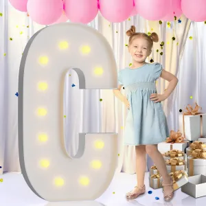 imprsv Marquee Light Up Letters, 4FT Marquee Letters Mosaic Letter for Balloons for Birthday Wedding Engagement Party Decor, Large Marquee Letters for Party Decoration Arch Kit Decorations Letter C