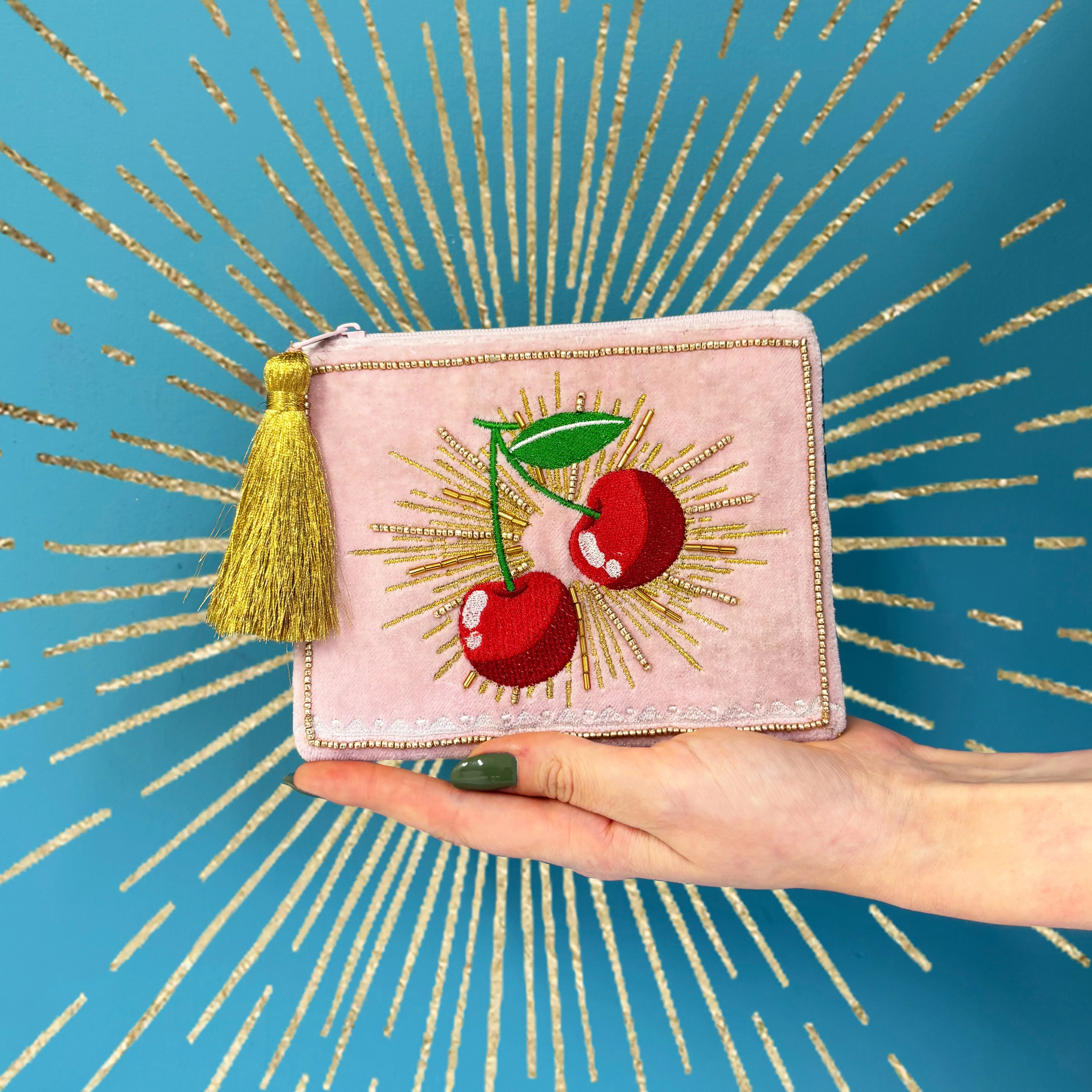 Inked Cherry Purse