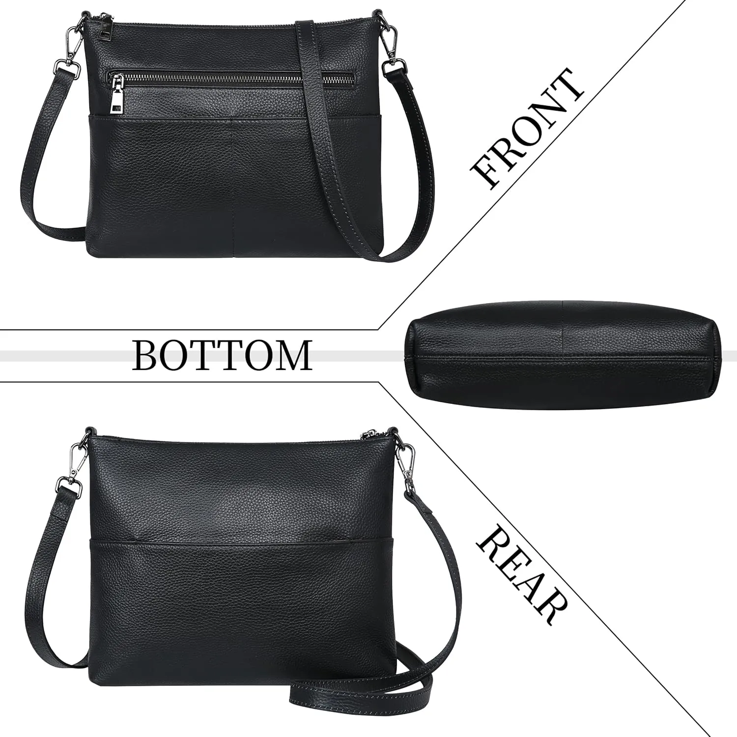 Iswee Crossbody Bag for Women Leather Purses Fashion Designer Handbags