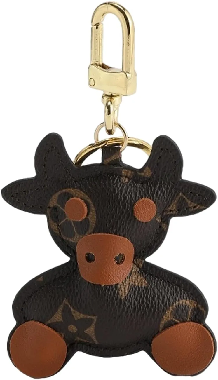 jiesinlov Kawaii Bag Pendant Keychain Dolls, Cute Trend Cow Bag Charms, Purse DIY Remodeling Accessories(Cow)