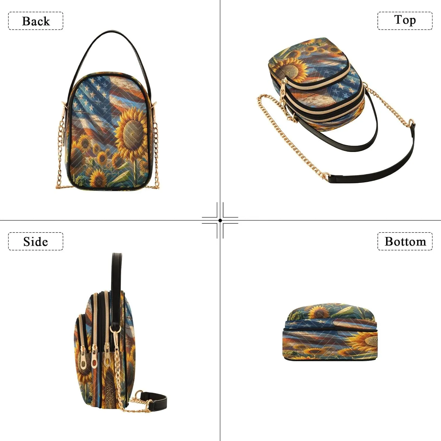 Joisal Blue Butterflies Small Purses for Women Crossbody, Shoulder Purses Trendy Handbag for Women, Small Cell Phone Purse