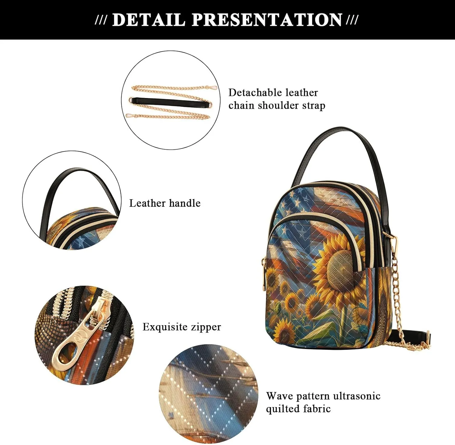 Joisal Blue Butterflies Small Purses for Women Crossbody, Shoulder Purses Trendy Handbag for Women, Small Cell Phone Purse