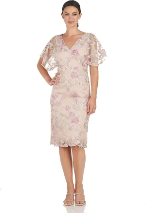 JS Collections Women's Blake Scalloped Cocktail Dress