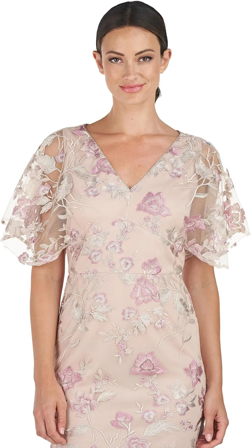 JS Collections Women's Blake Scalloped Cocktail Dress