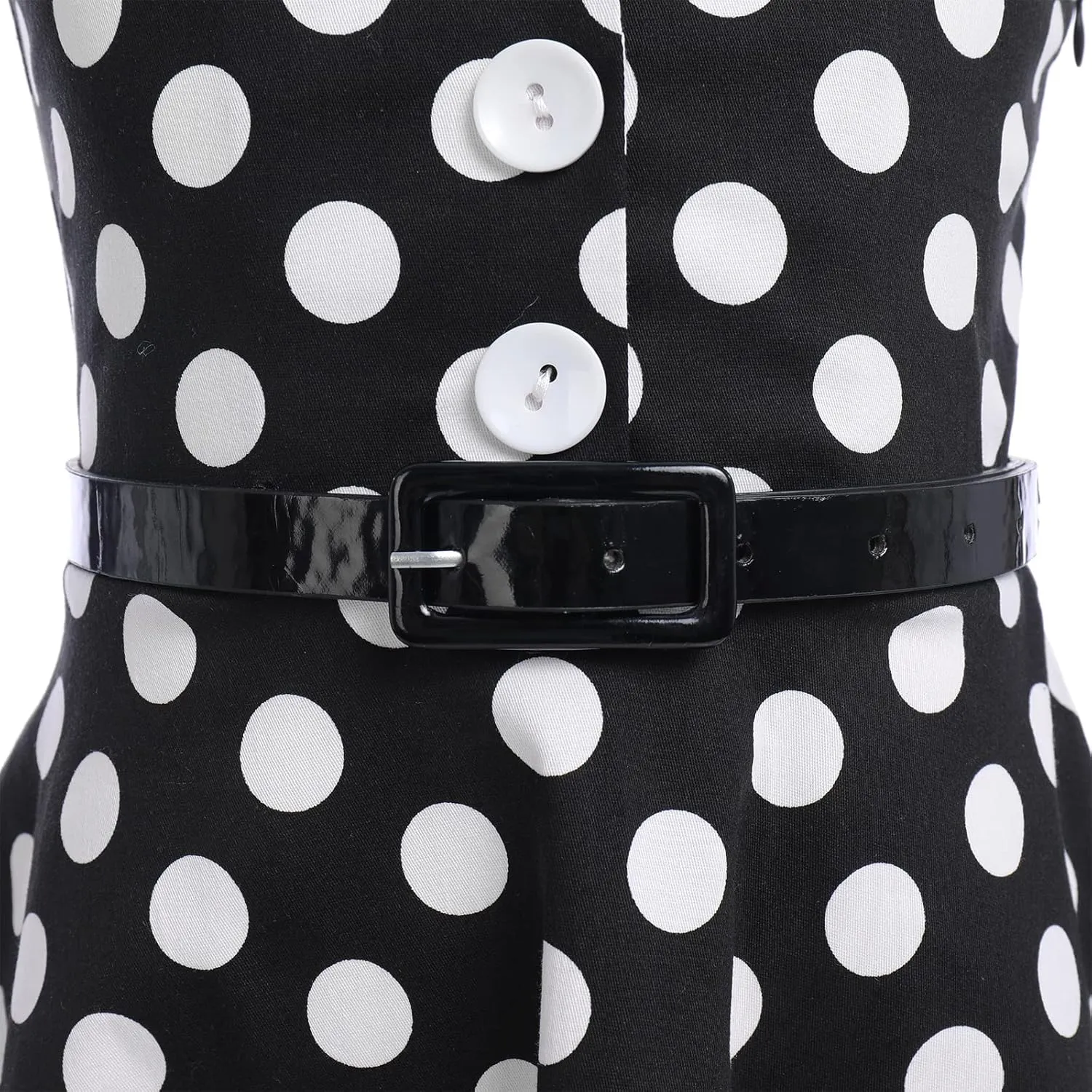 Kids Girls 50s Audrey Vintage Polka Dot Swing Party Rockabilly Dress Retro Peter Pan Doll Collar Wedding Casual Skater Dress