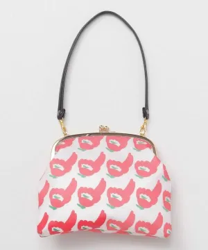 KOKESHI Flower Vinyl Gamaguchi Handbag