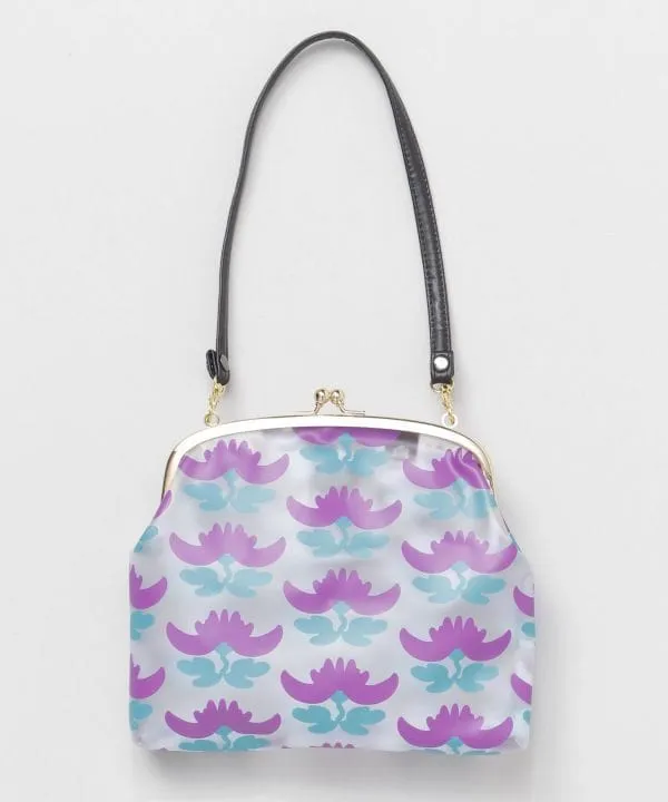 KOKESHI Flower Vinyl Gamaguchi Handbag