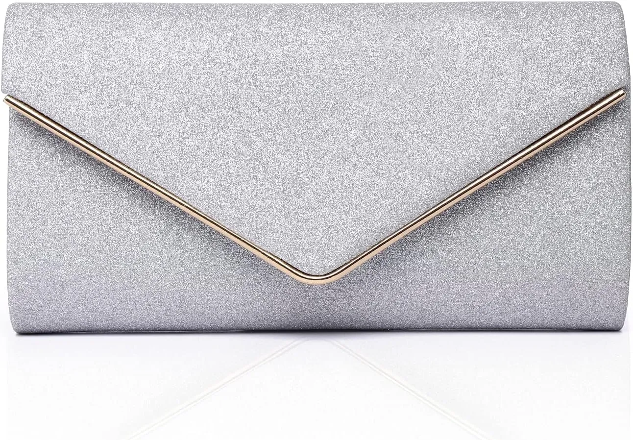 Labair Shining Envelope Clutch Purses for Women Evening Purses and Clutches For Wedding Party.