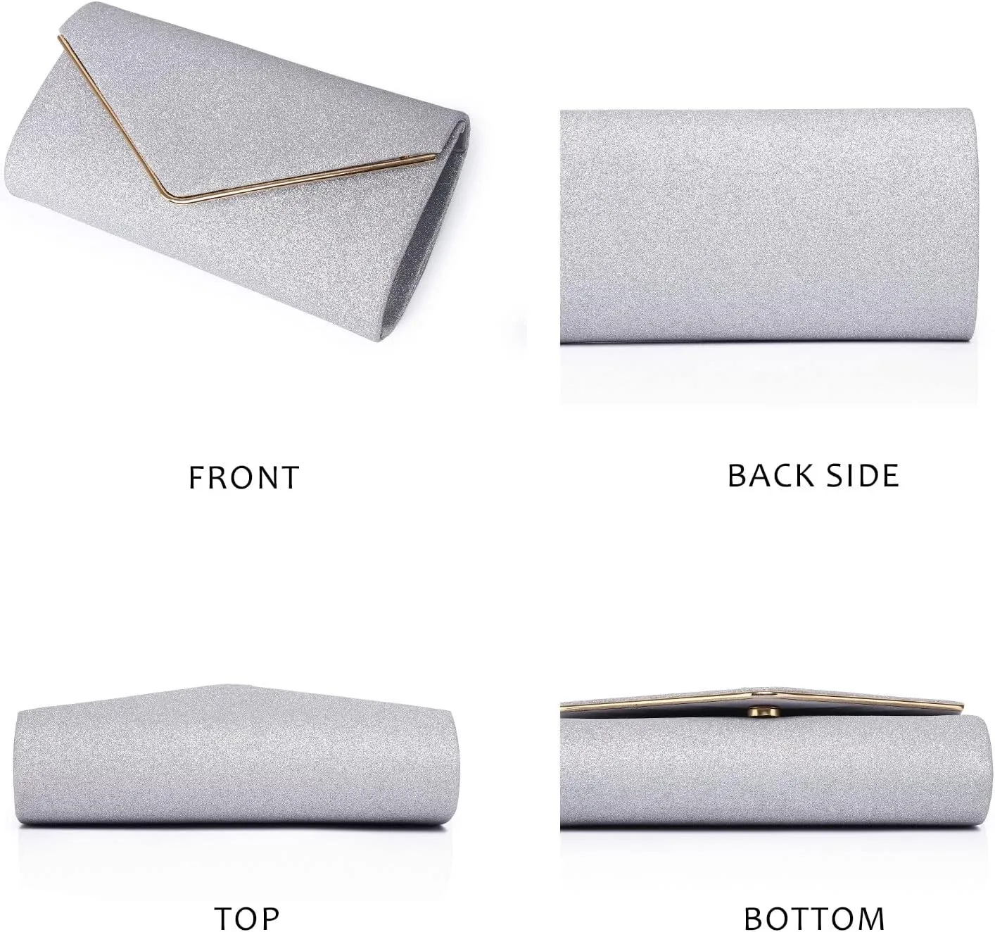 Labair Shining Envelope Clutch Purses for Women Evening Purses and Clutches For Wedding Party.