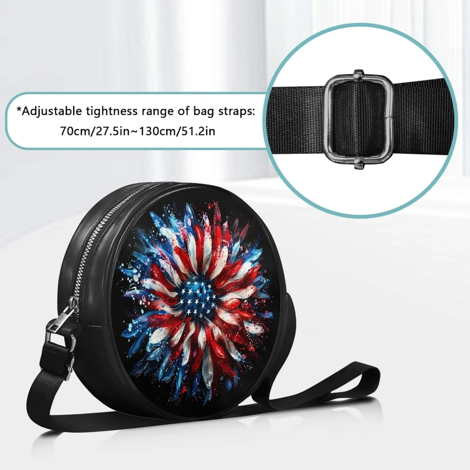 Ladies Cirlcle Crossbody Bag Women Cross Body Bag Adults Chest Bag