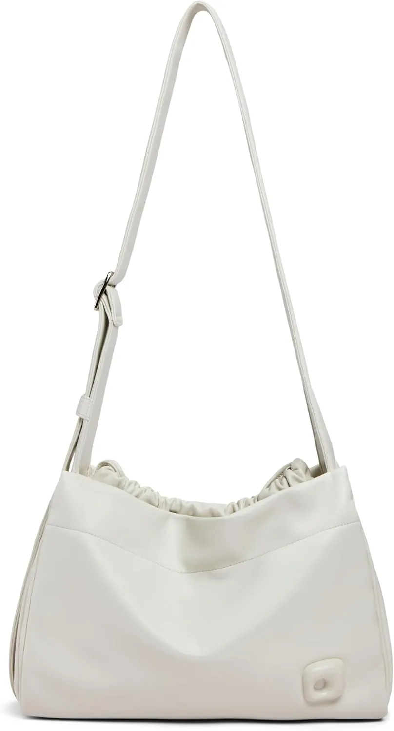 LAFESTIN PU Leather Shoulder Bag For Women - Stylish Women's Shoulder Handbags with Adjustable Strap, Drawstring Closure
