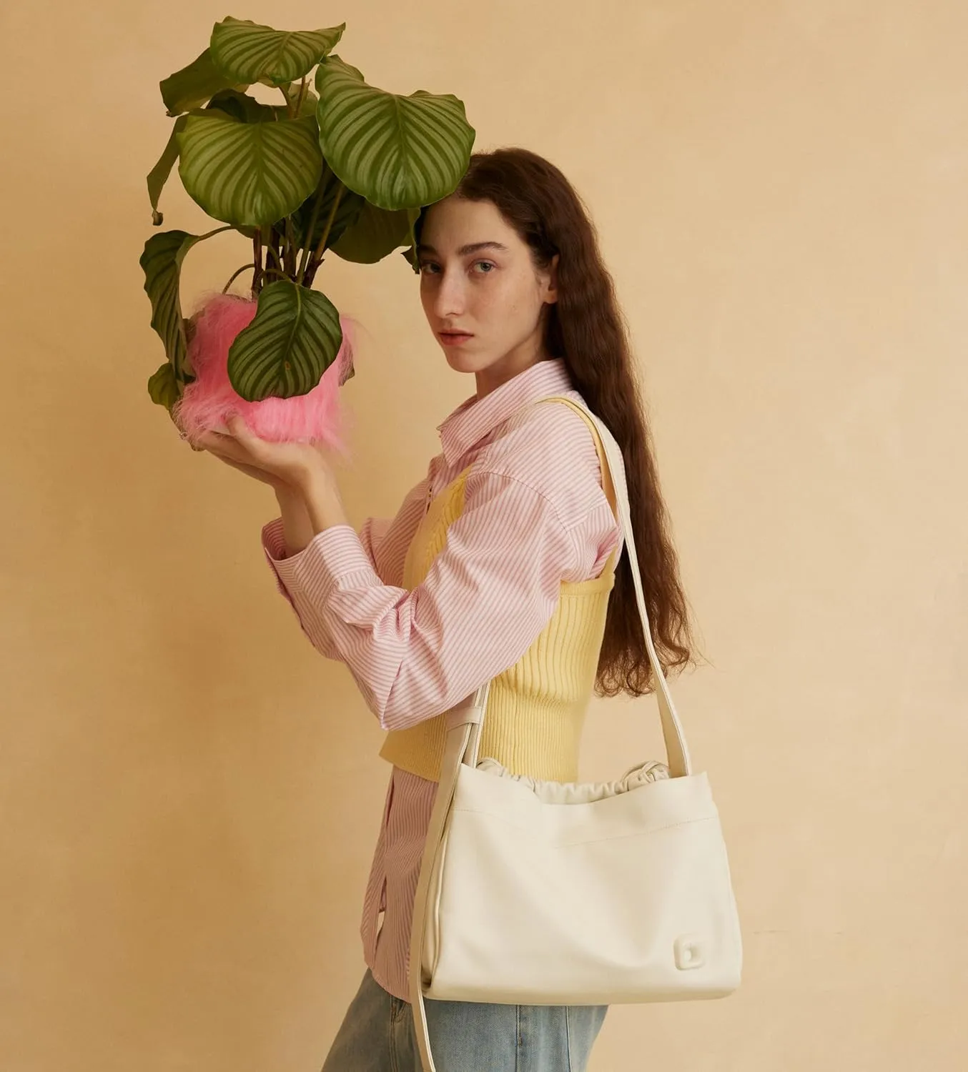 LAFESTIN PU Leather Shoulder Bag For Women - Stylish Women's Shoulder Handbags with Adjustable Strap, Drawstring Closure