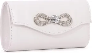 Lanpet Women Bow Evening Bag Rhinestone Clutch Purse Wedding Prom Purse Formal Cocktail Prom Handbag