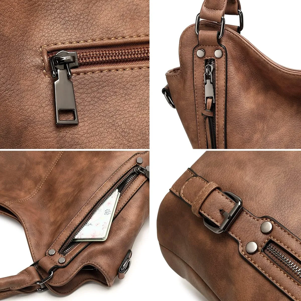 lapsting Hobo Bags for Women Handbags Purse Ladies Boho Shoulder Bag Crossbody Purses Faux Leather