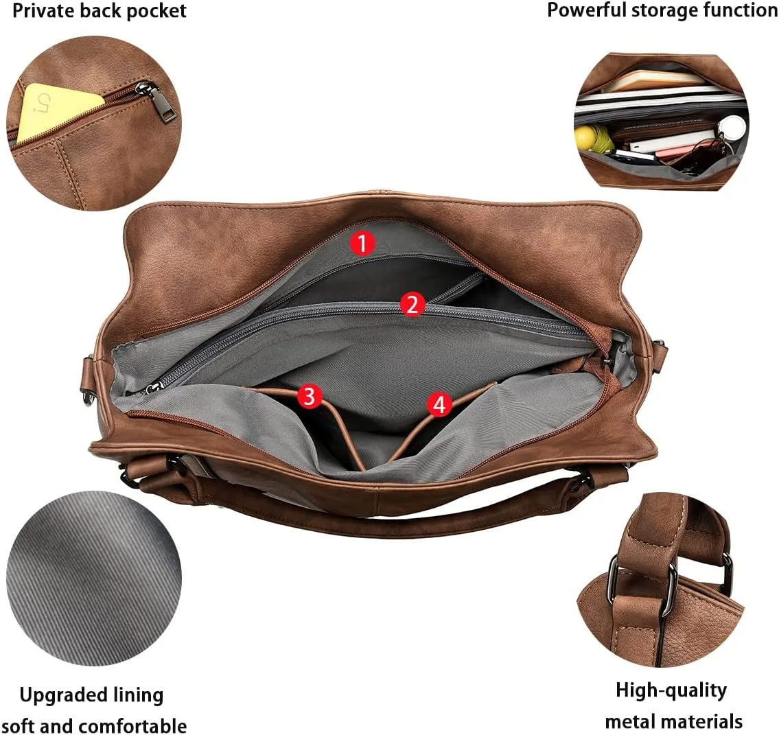 lapsting Hobo Bags for Women Handbags Purse Ladies Boho Shoulder Bag Crossbody Purses Faux Leather