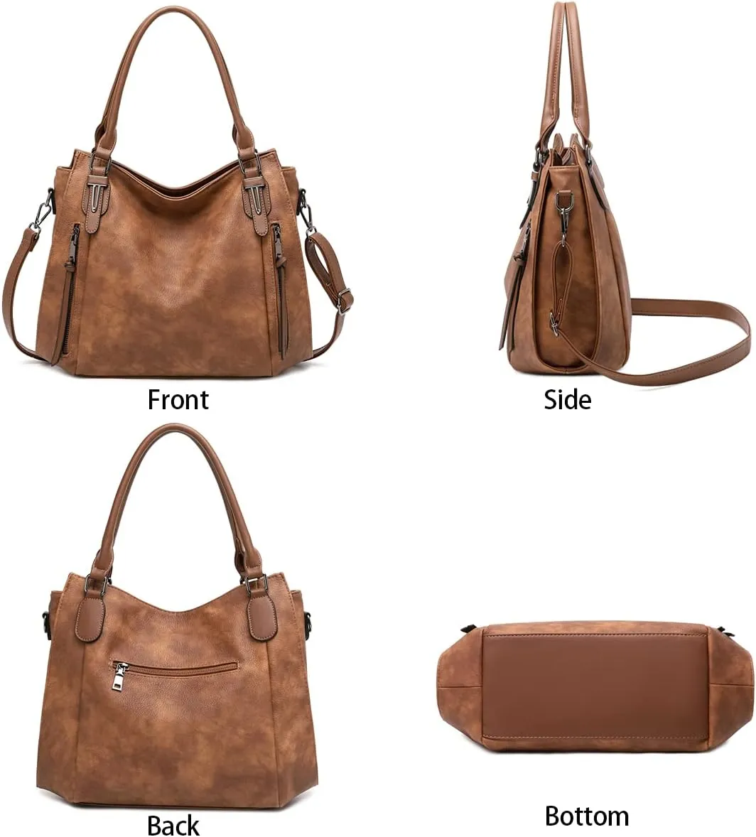 lapsting Hobo Bags for Women Handbags Purse Ladies Boho Shoulder Bag Crossbody Purses Faux Leather