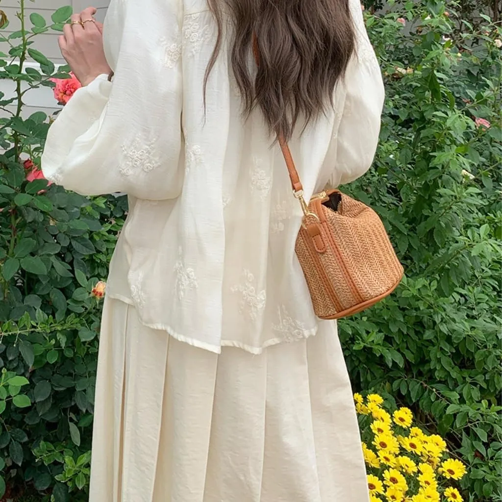 Large capacity Bag Exquisite Small Straw Crossbody Bag: Encounter Natural Beauty Ladies shoulder Bag