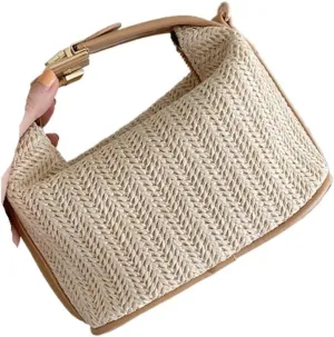 Large capacity Bag Exquisite Small Straw Crossbody Bag: Encounter Natural Beauty Ladies shoulder Bag