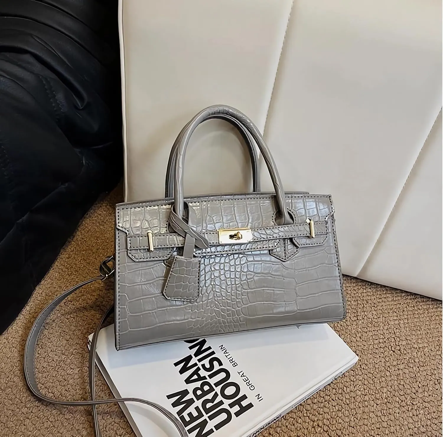 Large capacity women's handbags adjustable shoulder straps shoulder bags and crossbody bags PU underarm Purses