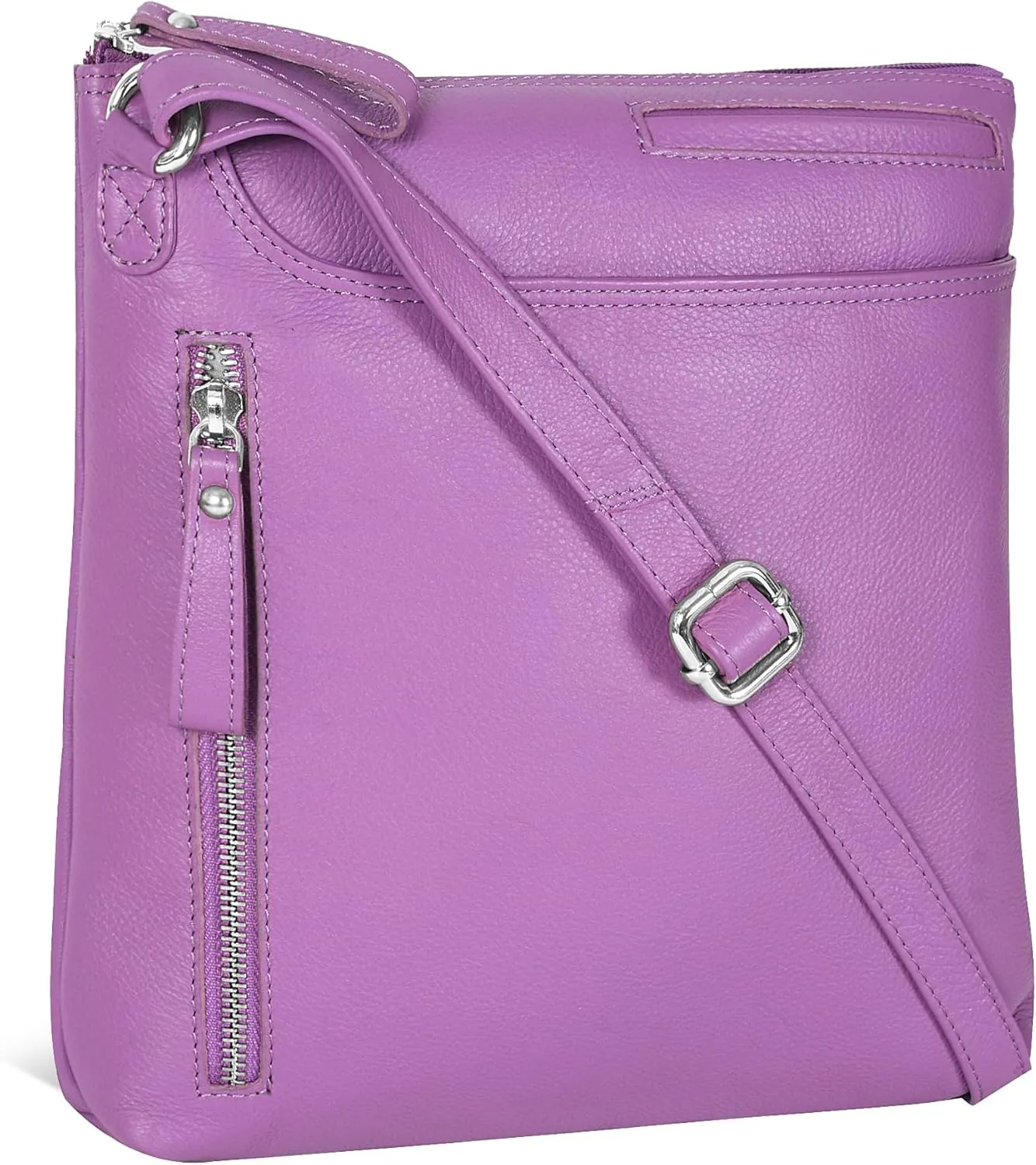 Leather Crossbody Bags for Women - Ladies Sling Handbags - Medium Cross body Purses Handbags - Purses For Women