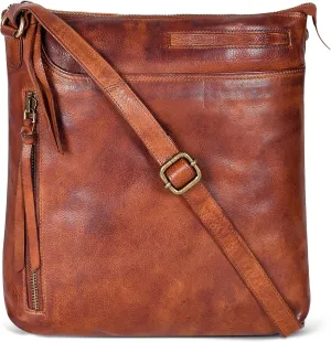 Leather Crossbody Bags for Women - Ladies Sling Handbags - Medium Cross body Purses Handbags - Purses For Women