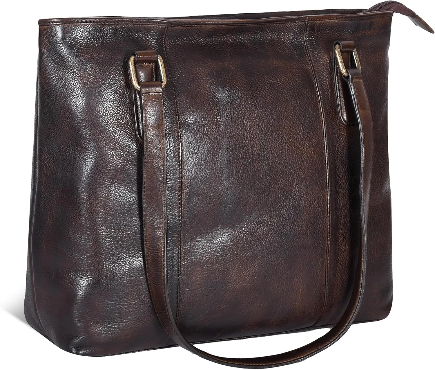Leather Purse For Women - Real Leather Tote For Women - Ladies Shoulder Handbag For Work, Travel, Casual Use